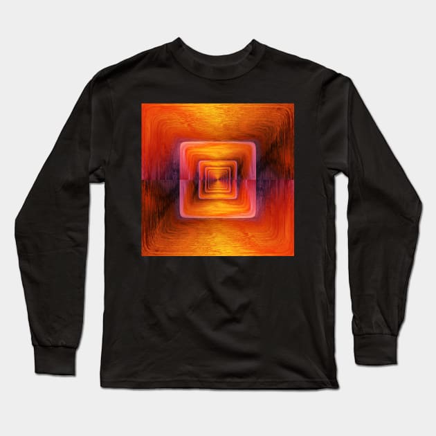 Cubic Recession Long Sleeve T-Shirt by CreativeByDesign